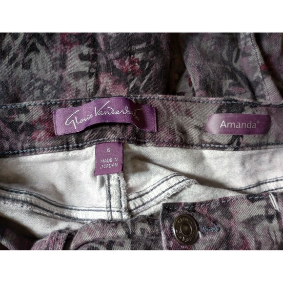 Gloria Vanderbilt Amanda Women's Size 6 Graffiti‎ Jeans - Picture 4 of 4